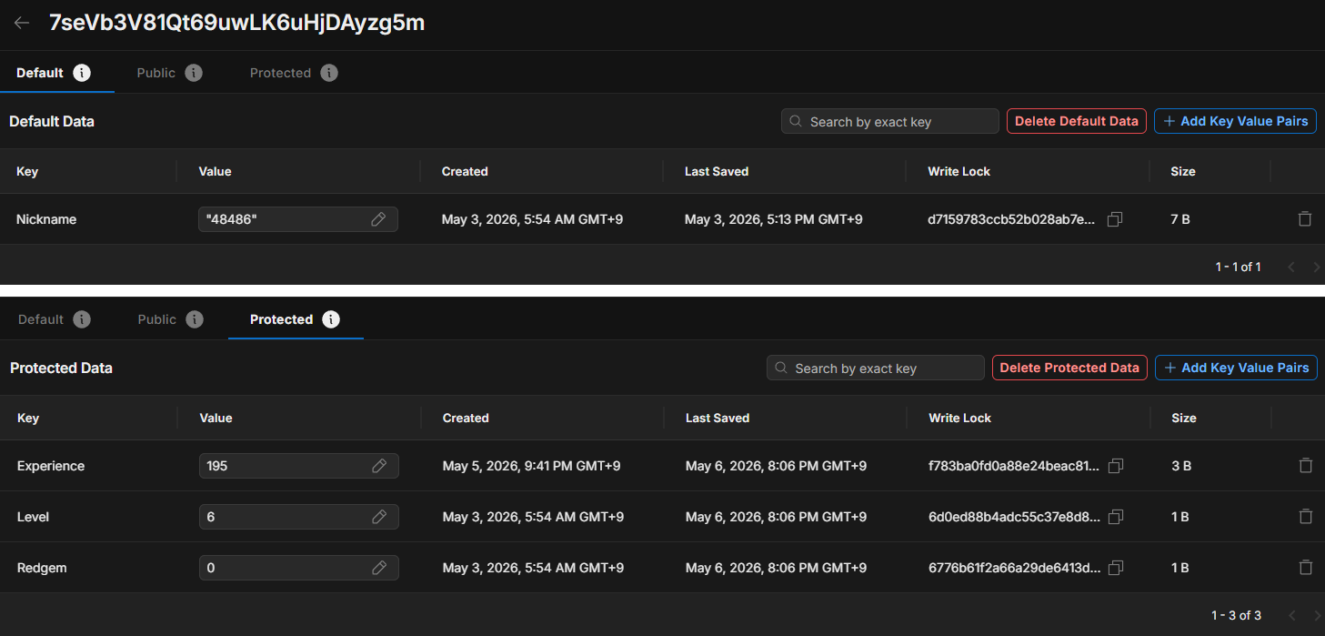 CloudSavePlayerData